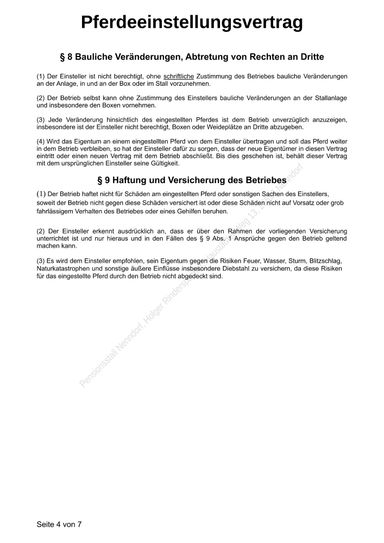 Mustervertrag Seite 4